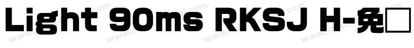 Light 90ms RKSJ H字体转换